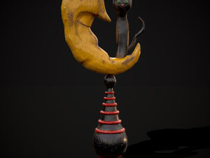 Moon and Cat 3D Модель