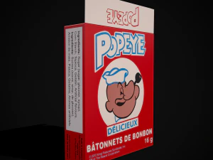 Popeye Candy Sticks 3D Model