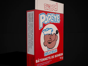 Popeye Candy Sticks 3D Model
