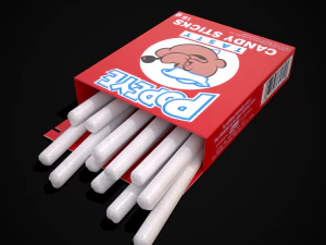 Popeye Candy Sticks 3D Model