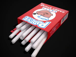 Popeye Candy Sticks 3D Model