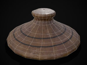 Engraved Earthenware Bean Pot Modelo 3D