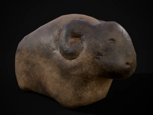 Orta&ccedil;ağ Taş Boğası 3D Model