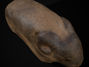 Medieval Stone Bull Modello 3D