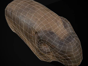 Medieval Stone Bull 3D Model