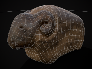 Medieval Stone Bull Modello 3D