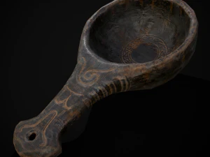 Skandynawska miska Bushcraft Model 3D