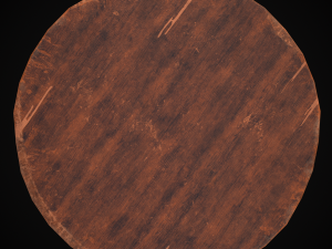 Round Worn Medieval Table Modello 3D