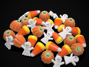 Ghost Candy Halloween Mix 3D Model