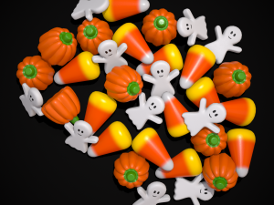 Ghost Candy Halloween Mix 3D Model