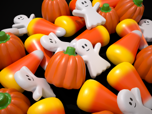Ghost Candy Halloween Mix 3D Model