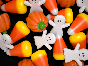 Ghost Candy Halloween Mix 3D Model