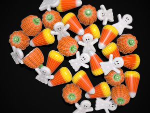 Ghost Candy Halloween Mix 3D Model