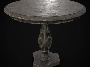 ラウンドガーデンテーブル 3Dモデル