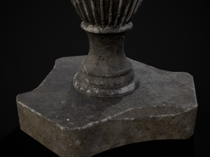 Round Garden Table 3D 모델