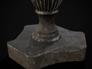 Round Garden Table 3D Model