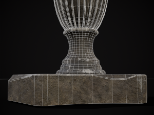 Round Garden Table 3D 모델