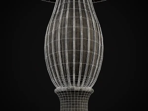 Round Garden Table 3D Model