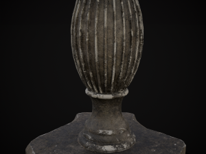 Round Garden Table 3D 모델