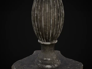 Round Garden Table 3D Model
