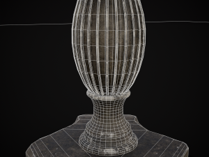Round Garden Table 3D 모델
