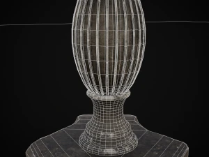 Round Garden Table 3D Model
