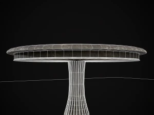 Round Garden Table 3D Model