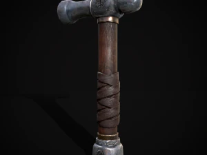 Ornate Ball Peen Hammer 3D Model