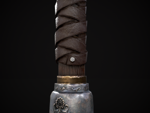 Ornate Ball Peen Hammer Model 3D
