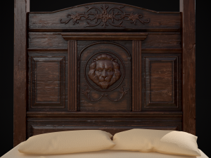 Renaissance Canopy Bed 3D Model
