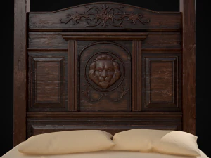 Renaissance Canopy Bed 3D Model