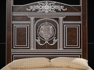 Renaissance Canopy Bed 3D Model