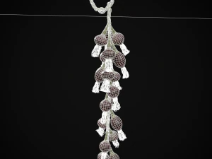 Hanging Red Onions 3D Model