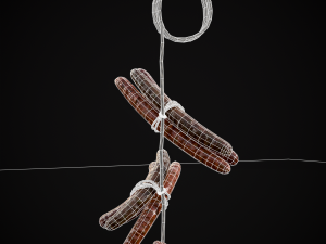 Hanging Smoked Sausages Modelo 3D