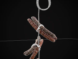 Hanging Smoked Sausages 3D Model