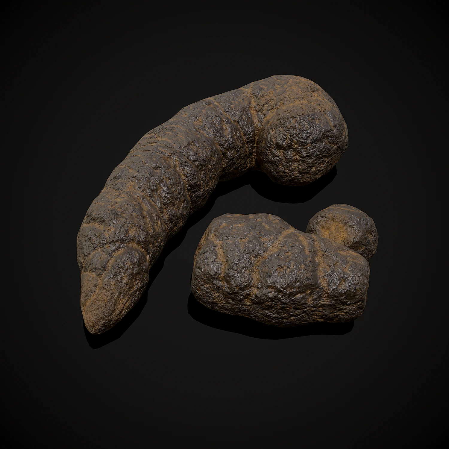 Dog Poop 3D Model .c4d .max .obj .3ds .fbx .stl .blend 