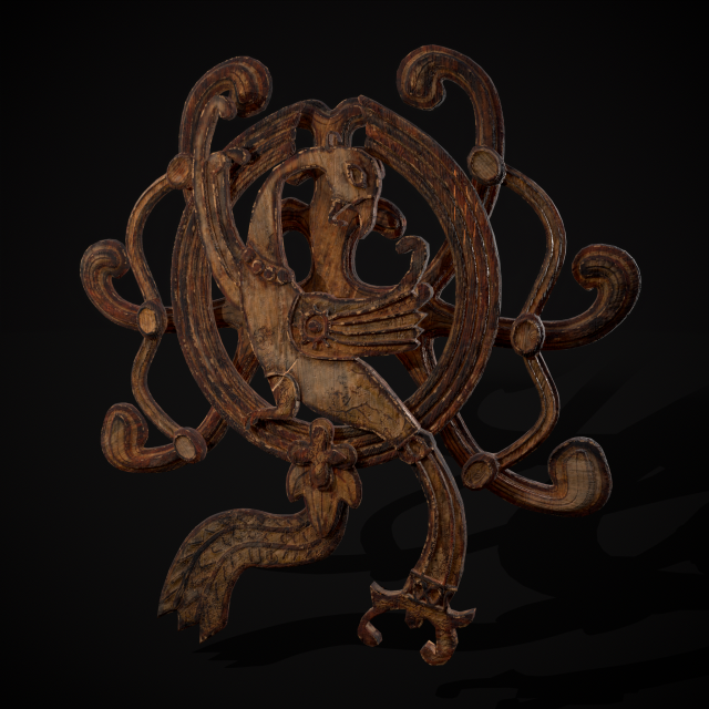 Bantuan Kayu Phoenix Model 3D .c4d .max .obj .3ds .fbx .stl .blend