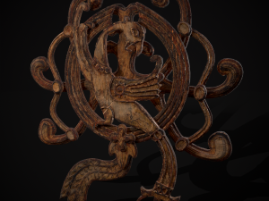 Wood Phoenix Relief 3D मॉडल