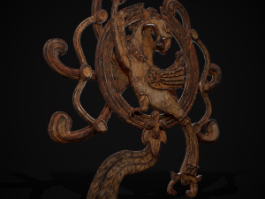 Bantuan Kayu Phoenix Model 3D