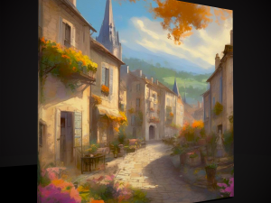 French Renaissance Painting Four 3D Модель