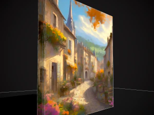 French Renaissance Painting Four 3D Model