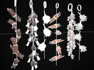 Six Hanging Food Stuffs 3D 모델