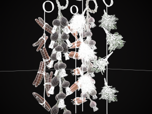 Six Hanging Food Stuffs 3D 모델