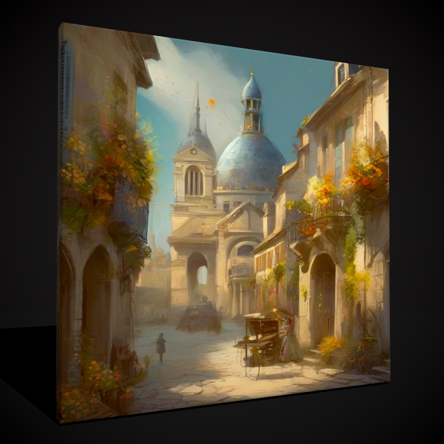 French Renaissance Painting Three 3Dモデル .c4d .max .obj .3ds .fbx .stl .blend 
