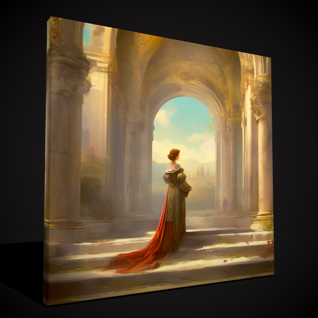 French Renaissance Painting Two 3D मॉडल .c4d .max .obj .3ds .fbx .stl .blend 