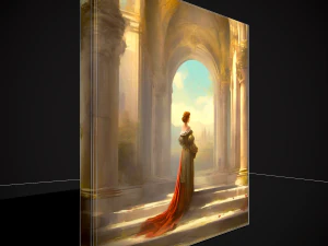 French Renaissance Painting Two 3D Model