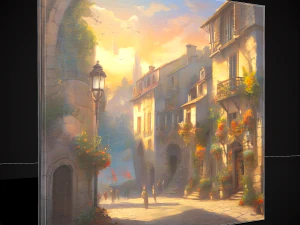 French Renaissance Painting One 3D Model