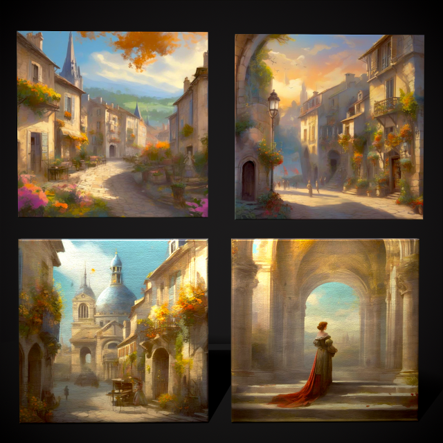 French Renaissance Paintings Pack 1-4 3Dモデル .c4d .max .obj .3ds .fbx .stl .blend 