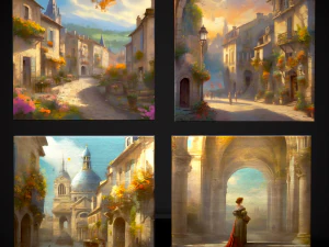 Fransız R&ouml;nesans Resim Paketi 1-4 3D Model