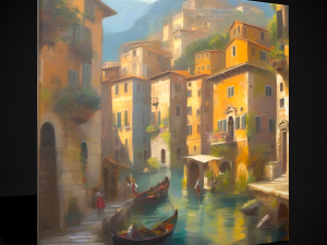 Italian Renaissance Painting Two Modèle 3D